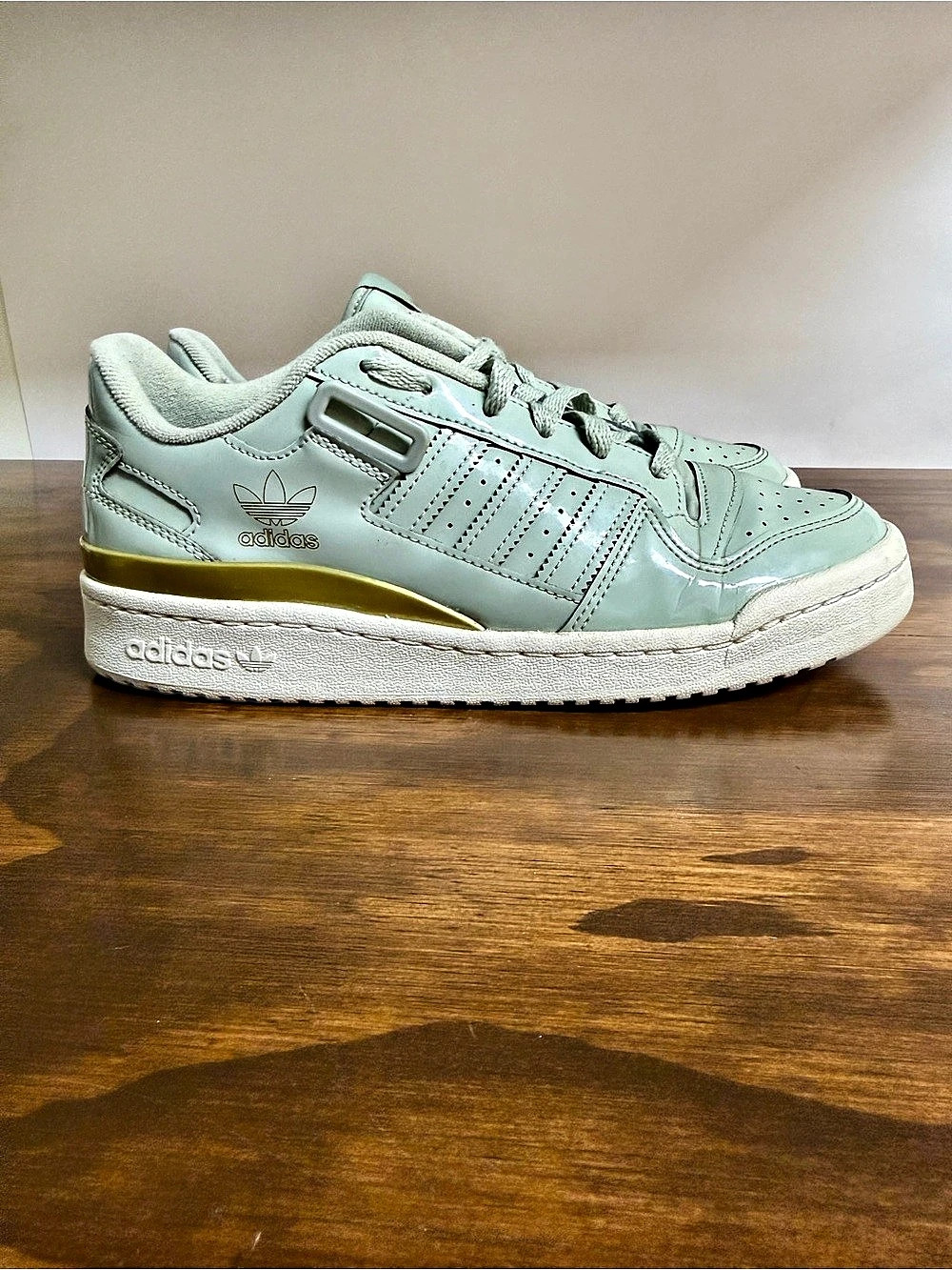 adidas Forum Low Sneakers Mint & Gold US 8